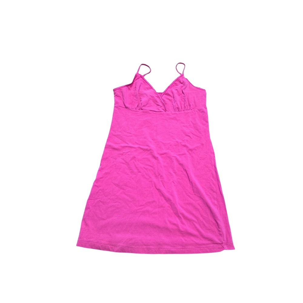 Y2k MKM Designs Babydoll Cami Women M Pink Stretch Cotton Blend Pink Long Length